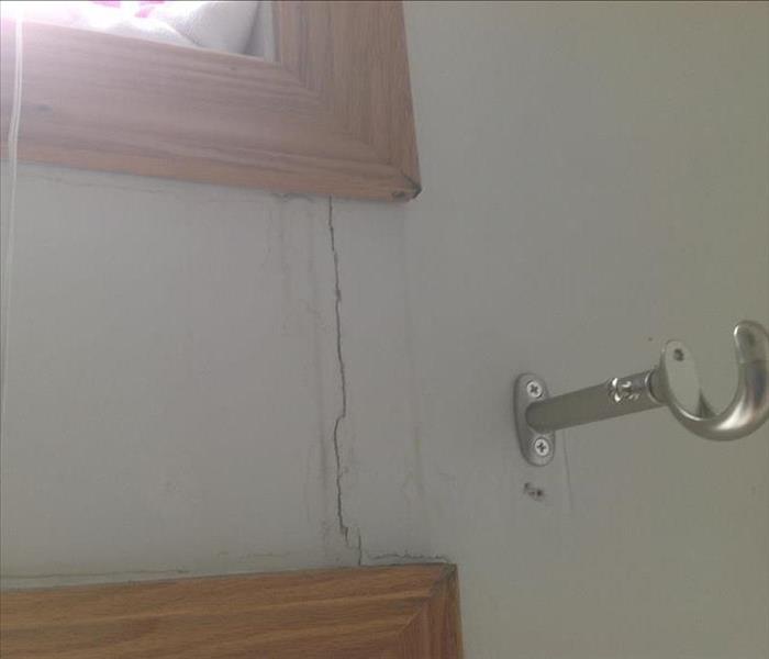 Water leaking in through a wall