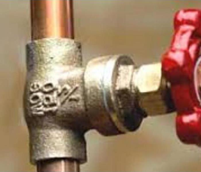 Small diameter water shut off valve